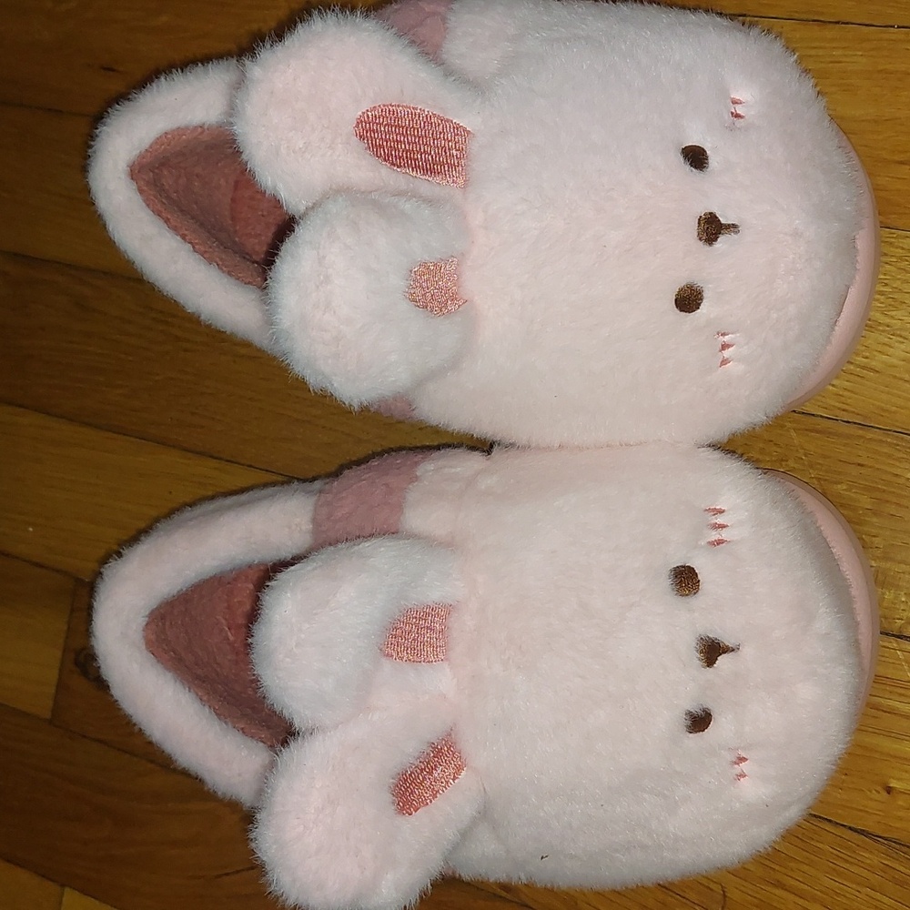 Pink Bunny Slippers